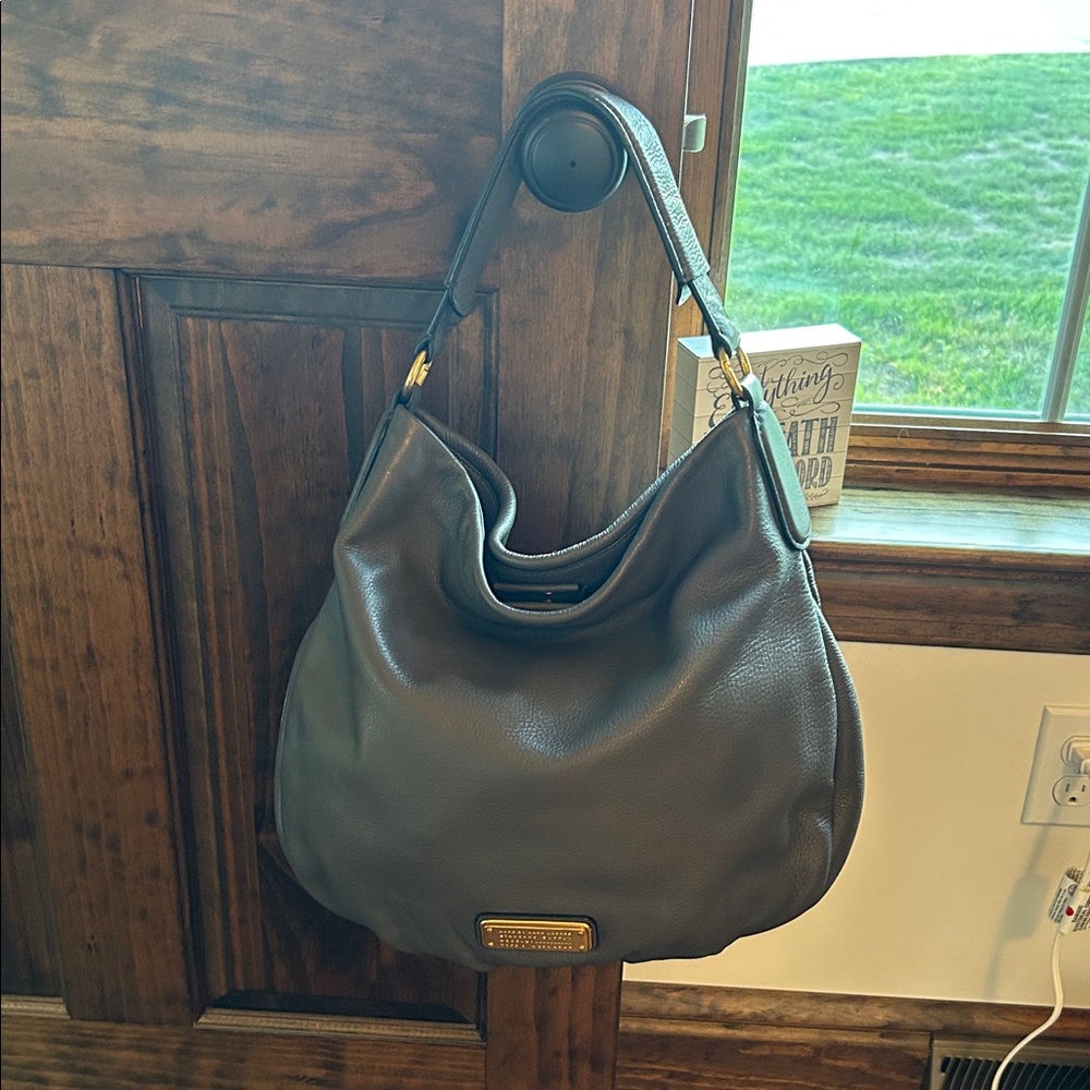 Marc By Marc Jacobs Charcoal Leather Hobo Bag - Picture 2 of 16